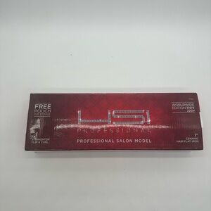 Professional 1" Ceramic Hair Flat Iron - Red